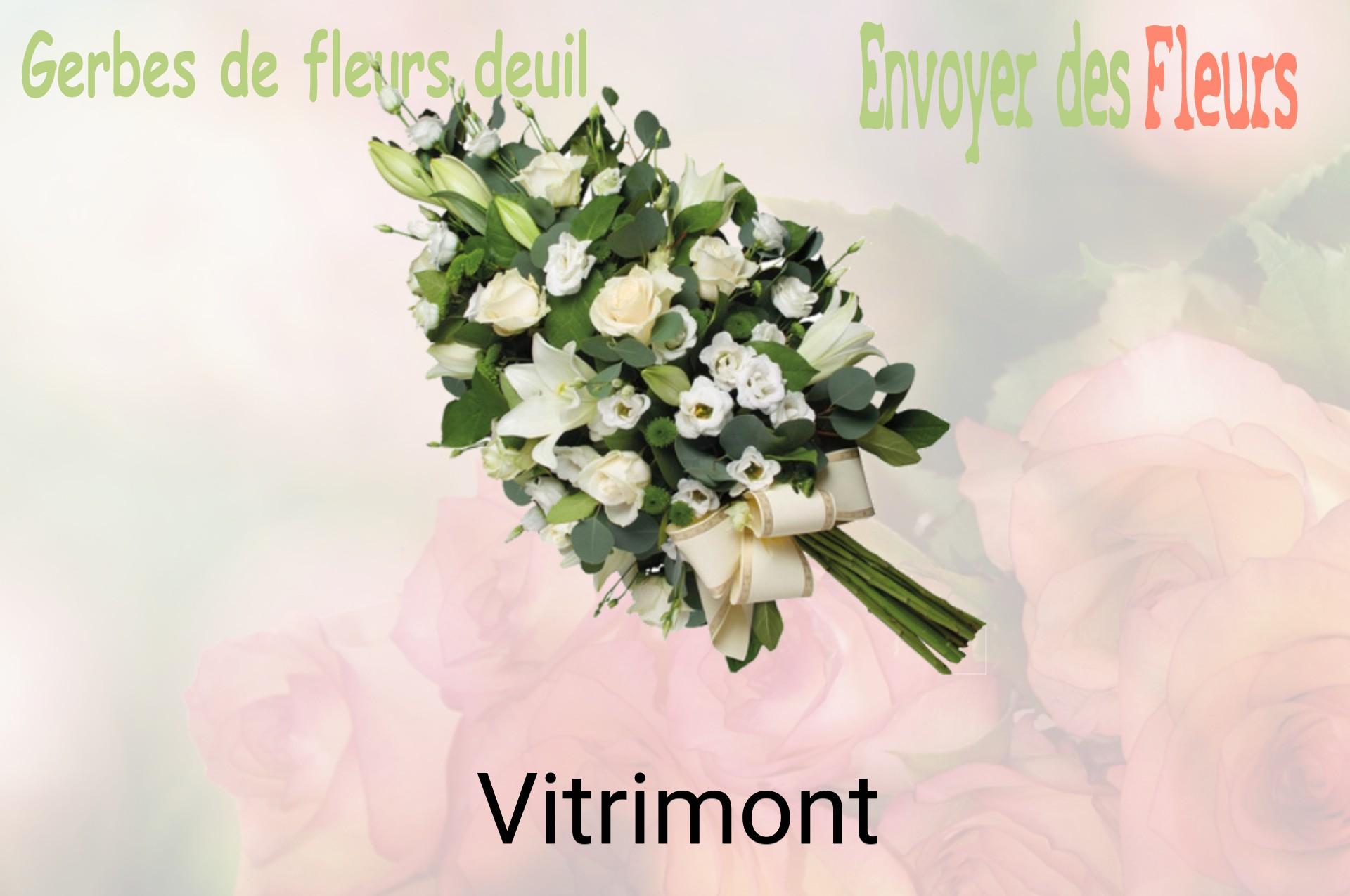 Gerbe de fleurs de deuil livrée à Vitrimont